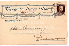 Cartolina tipografia sironi usato  Calco