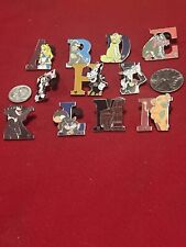 disney alphabet pins for sale  Archbald