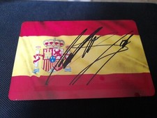 Bandeira espanhola de metal assinada pela Motogp Pedro Acosta 15 X10cm comprar usado  Enviando para Brazil