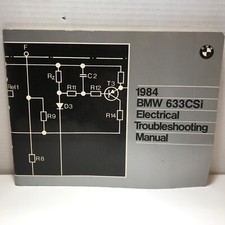 BMW 633CSi 1984 cupé cableado eléctrico solución de problemas manual de reparación de servicio segunda mano  Embacar hacia Mexico
