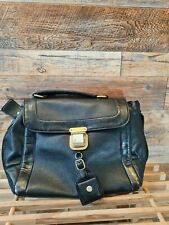 Usado, Bolsa de mão feminina Chenson elegante couro sintético preta 14" X 8,5" comprar usado  Enviando para Brazil