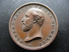 Medalla de recuperación Príncipe de Gales M260w 1872 de Wyon 29 mm bronce BHM 2930 segunda mano  Embacar hacia Mexico