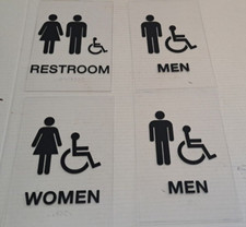 Lot restroom signs for sale  Choctaw