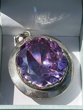 Huge amethyst pendant for sale  WEMYSS BAY