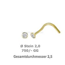Gold 750 nasenpiercing gebraucht kaufen  Ennepetal