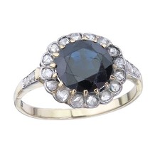 Ring saphir rosenschliff gebraucht kaufen  Münster