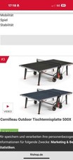 Tischtennisplatte utdoor klapp gebraucht kaufen  Berlin