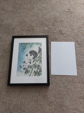 Ikea Panda w śniegu nadruk oprawiony na sprzedaż  Wysyłka do Poland