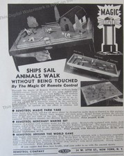 1939 Impressão Ad Remotrol Co Brinquedos Controle Remoto Mágico * Navios Vela Animais Caminhada comprar usado  Enviando para Brazil