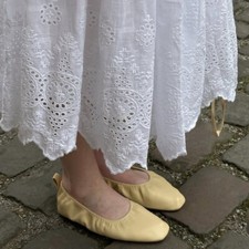 Usado, H&M: Bombas de balé amarelas claras: 1265941002 | *Compradores do Reino Unido_Sem taxas de importação* | comprar usado  Enviando para Brazil