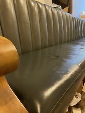 Leather oak benche for sale  BRACKNELL