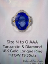 gold ring white 18k authentic for sale  BRIDGEND