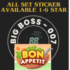 Usado, Todos os adesivos disponíveis 1-6 estrelas!! Bon Appetttit -!! Mono_Poly_Go!!- comprar usado  Enviando para Brazil