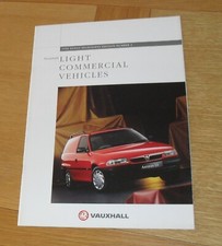 Vauxhall vans brochure for sale  FAREHAM