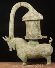 Usado, Escultura rara antiga chinesa de cobre da dinastia Shang de boi de touro 12" comprar usado  Enviando para Brazil