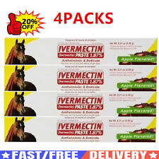 4pcs Paste Horse Dewormer - Apple Flavor Exp 2/2028 Anthelmintic & Boticide. comprar usado  Enviando para Brazil