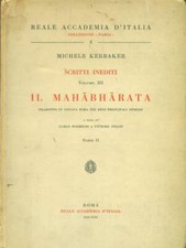 Scritti inediti mahabharata usato  Italia
