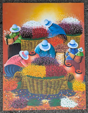 Peruvian colorful painting for sale  USA