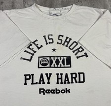 Camiseta de basquete vintage anos 90 Reebok Life Is Short Play Hard tamanho XL  comprar usado  Enviando para Brazil