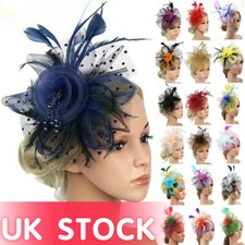 Feather hair fascinator for sale  UK