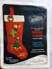 Kit de meias de Natal de feltro vintage Edna Looney joias crianças sonho MCM  comprar usado  Enviando para Brazil