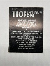 1976 110 Platinum Pops Song Book ~ Acordes de órgão vocais de guitarra piano comprar usado  Enviando para Brazil