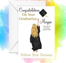 Personalised graduation card for sale  MANSFIELD