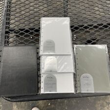 Sistema de anotações personalizado TUL caderno couro disco tamanho letra preto comprar usado  Enviando para Brazil