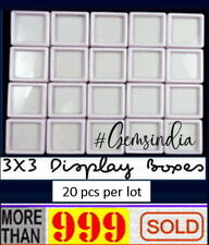 20 peças 3x3cm caixa de plástico display de gemas atacado armazenamento para pedras preciosas/diamante comprar usado  Enviando para Brazil