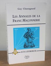 Annales franc maçonnerie d'occasion  Le Mans