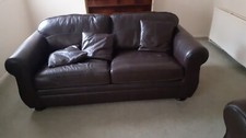 Leather sofa settee for sale  NUNEATON