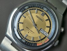 Relógio masculino vintage Seiko Bell-Matic alarme mostrador dourado automático 38 mm comprar usado Relógio masculino vintage Seiko Bell-Matic alarme mostrador dourado automático 38 mm comprar usado  Enviando para Brazil