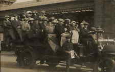 Usado, Cartão postal foto real Filey No Yorkshire ônibus turístico e motorista c1910 comprar usado  Enviando para Brazil