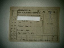 Abo monatskarte kraftverkehr gebraucht kaufen  Lucka