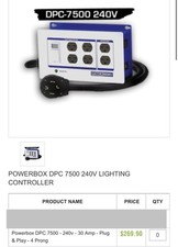 Powerbox dpc 7500 for sale  Port Huron