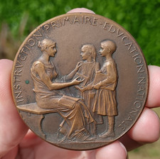 Médaille bronze primaire d'occasion  Plémet