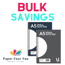 Usado, Bloco de anotações espiral A5 com régua 160 papel com fio jotter pad perfeito para trabalho/escola comprar usado  Enviando para Brazil
