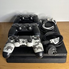 Console Sony PlayStation 4 PS4 Slim 500GB 3x controles PAL AUS MUITO BOM ESTADO comprar usado  Enviando para Brazil