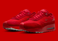 Tênis Jacquemus x Nike Air Max 1 SP Feminino Tamanho EUA 7 Vermelho Prata Novo ✅ comprar usado  Enviando para Brazil
