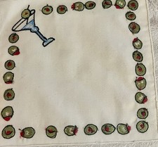 Novos guardanapos de coquetel variedade de frutas bordados 8 novos comprar usado  Enviando para Brazil
