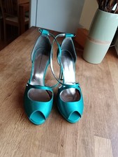 Turquoise strappy satin for sale  BRADFORD