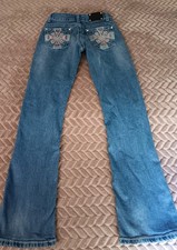 Wired Heart Girls Kids Size 10 Jeans Boot Cut Rhinestones Embroidered Bling  comprar usado Wired Heart Girls Kids Size 10 Jeans Boot Cut Rhinestones Embroidered Bling  comprar usado  Enviando para Brazil