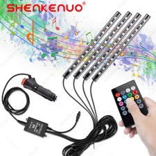 4 PIEZAS RGB LED Tubo debajo del automóvil Brillo Bajo la carrocería Sistema Tira de Luces de Neón Kit segunda mano  Embacar hacia Mexico