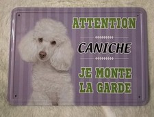Plaque attention caniche d'occasion Plaque attention caniche d'occasion  Le Mans