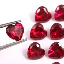 Lote de pedras preciosas corte coração solto rubi vermelho birmanês 200 quilates certificado natural 16-20 peças comprar usado  Enviando para Brazil