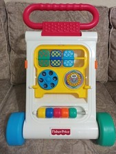 Vintage Fisher Price Brinquedo Infantil Push Walker Stand Up or Sit Activity Fold n Go  comprar usado  Enviando para Brazil
