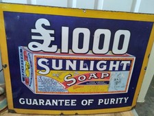 Large enamel sunlight for sale  ELY