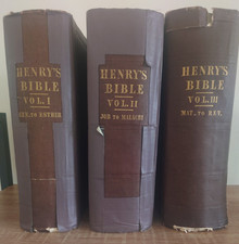 Matthew henry commentary for sale  LEIGH-ON-SEA