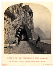 William England, Suisse tunel de Fluelen canton d'Uri vintage albumen print na sprzedaż  Wysyłka do Poland