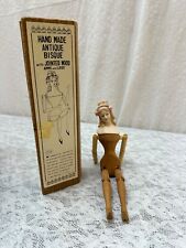 Boneca Shackman anos 70 9 1/2" corpo de madeira cabeça bisque feita à mão com caixa comprar usado  Enviando para Brazil